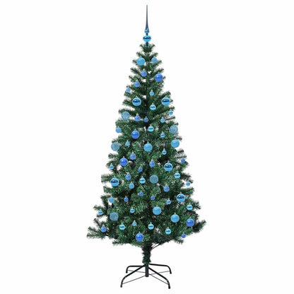 Árvore de Natal Artificial Pré-iluminada Verde 180 cm PVC