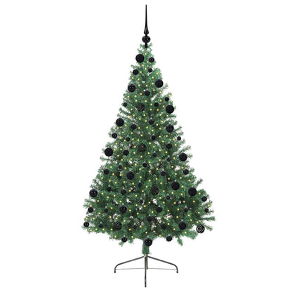 Árvore de Natal Artificial Pré-iluminada Verde 210 cm PVC