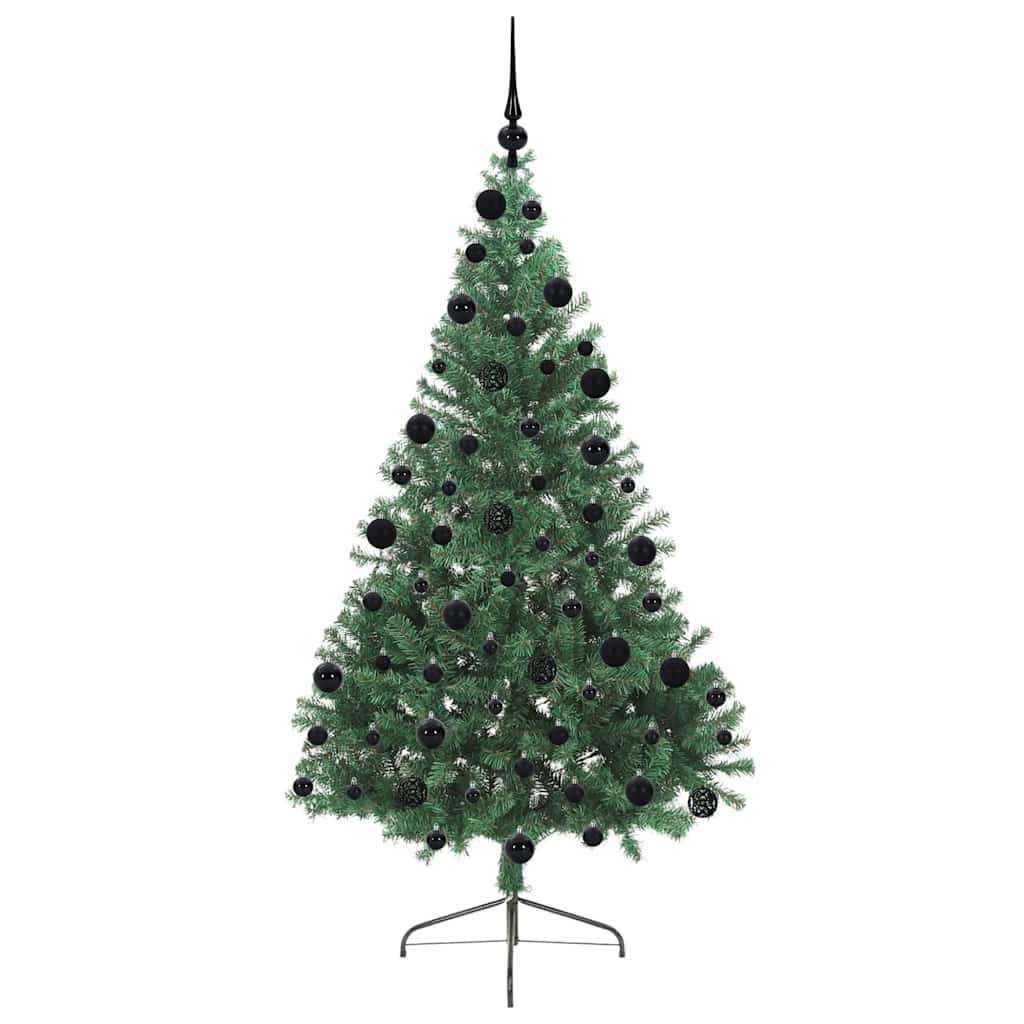 Árvore de Natal Artificial Pré-iluminada Verde 210 cm PVC