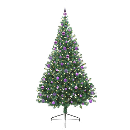 Árvore de Natal Artificial Pré-iluminada Verde 210 cm PVC