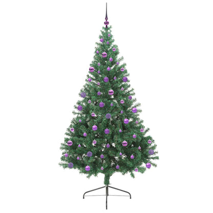 Árvore de Natal Artificial Pré-iluminada Verde 210 cm PVC