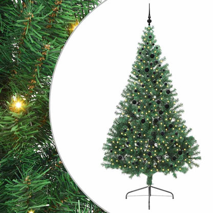 Árvore de Natal Artificial Pré-iluminada Verde 240 cm PVC