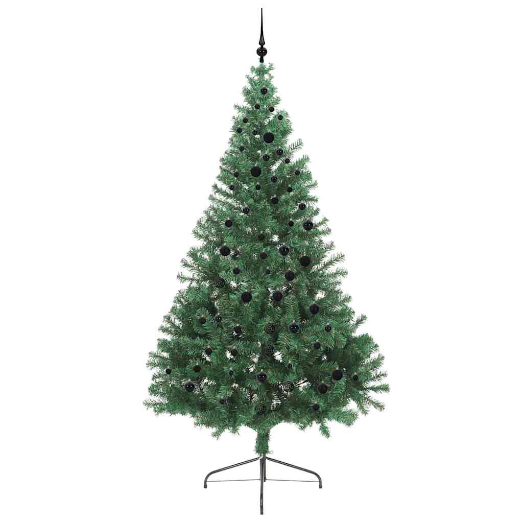 Árvore de Natal Artificial Pré-iluminada Verde 240 cm PVC