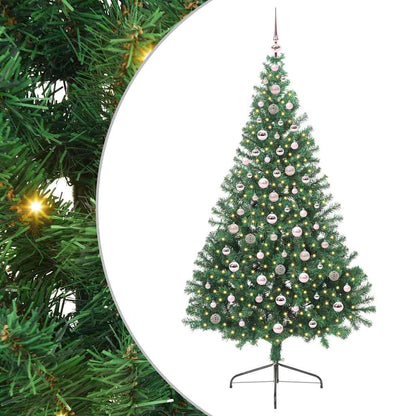 Árvore de Natal Artificial Pré-iluminada Verde 240 cm PVC