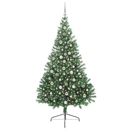 Árvore de Natal Artificial Pré-iluminada Verde 240 cm PVC