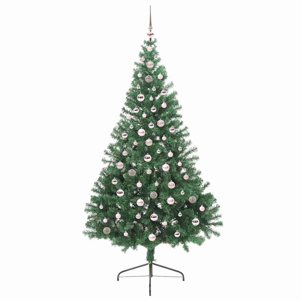 Árvore de Natal Artificial Pré-iluminada Verde 240 cm PVC