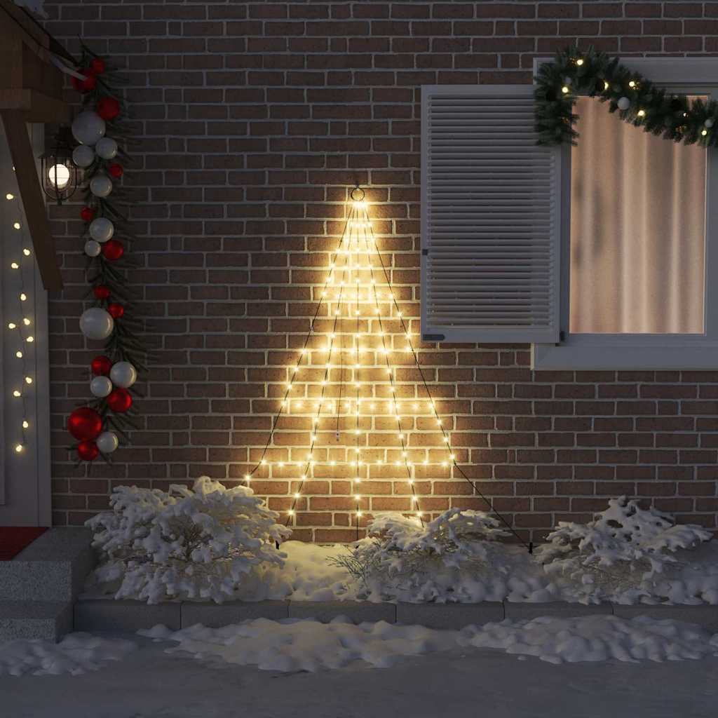 Árvore de Natal LED com Estacas para o Solo 182 cm Metal