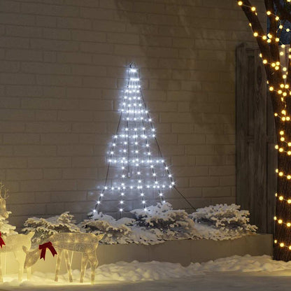 Árvore de Natal LED com Estacas para o Solo Branco frio 182 cm