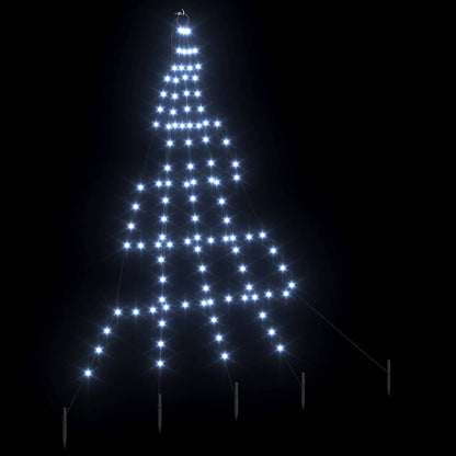 Árvore de Natal LED com Estacas para o Solo Branco frio 182 cm