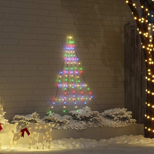 Árvore de Natal LED com Estacas para o Solo Multicolor 182 cm