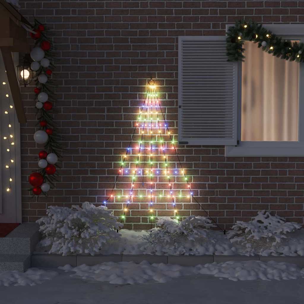 Árvore de Natal LED com Estacas para o Solo Multicolor 182 cm