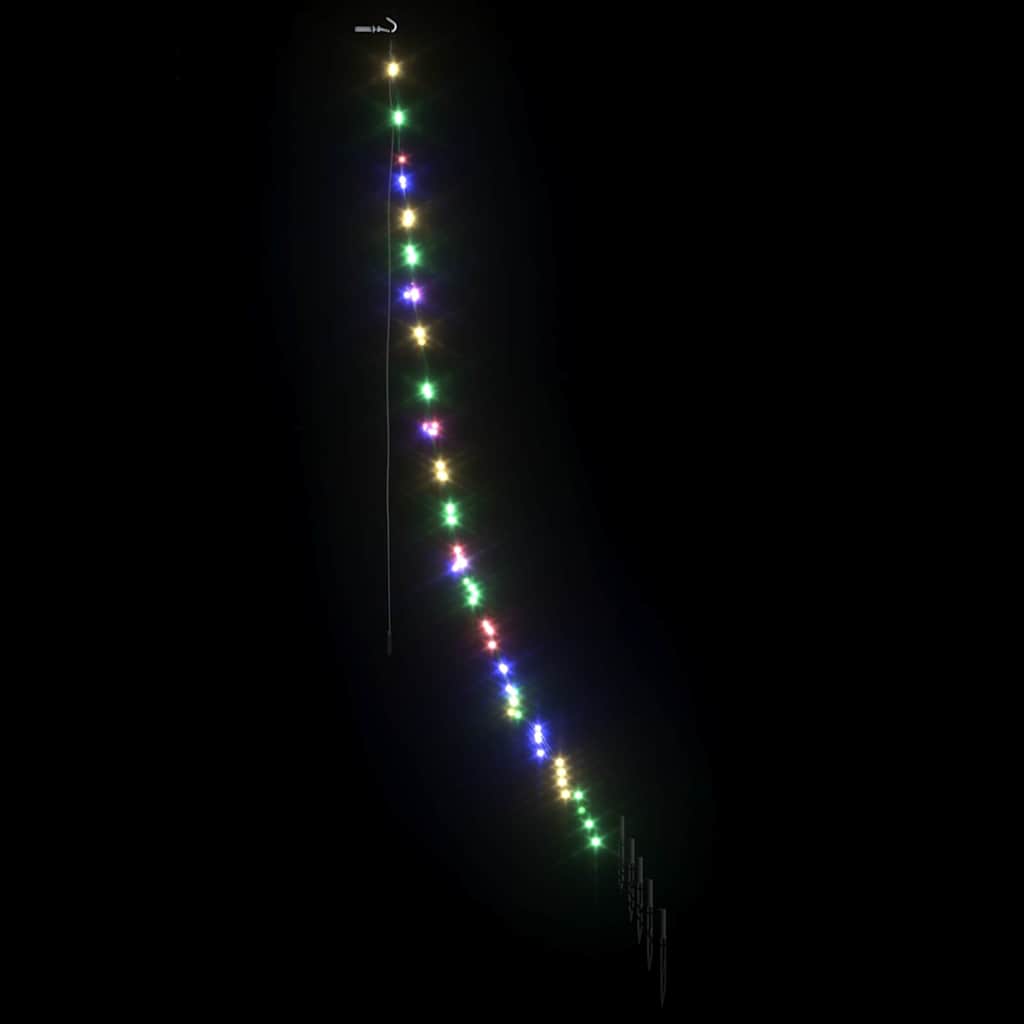 Árvore de Natal LED com Estacas para o Solo Multicolor 182 cm