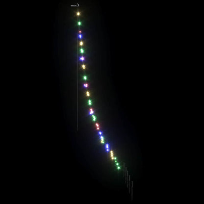 Árvore de Natal LED com Estacas para o Solo Multicolor 182 cm