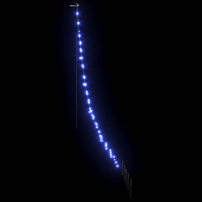 Árvore de Natal LED com Estacas para o Solo Azul 182 cm Metal