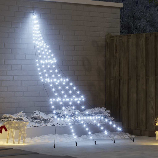 Árvore de Natal LED com Estacas para o Solo Branco frio 306 cm
