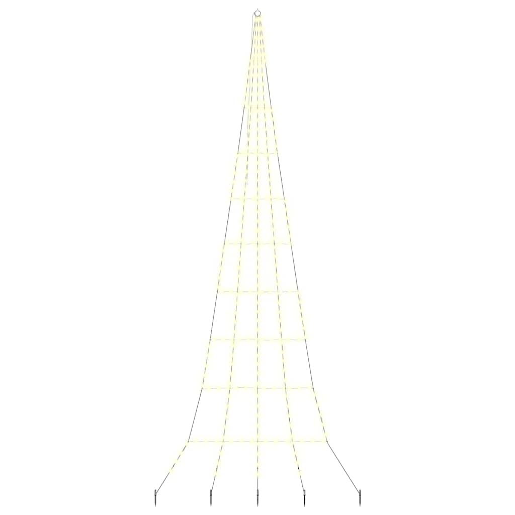 Árvore de Natal LED com Estacas para o Solo 511 cm Metal
