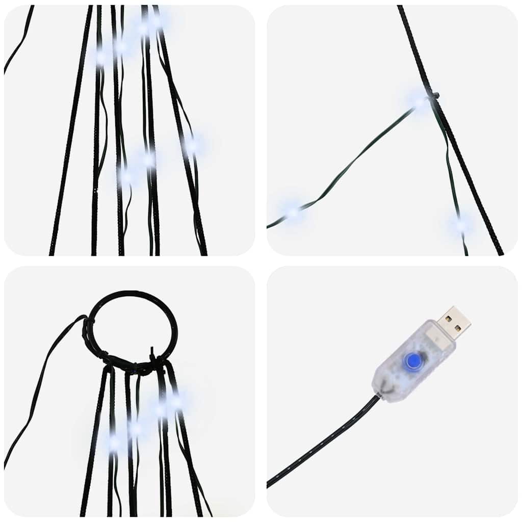 Árvore de Natal LED com Estacas para o Solo Branco frio 511 cm