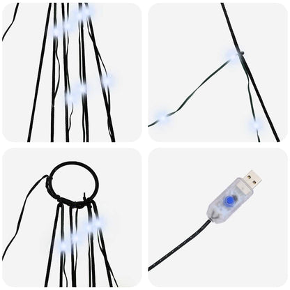 Árvore de Natal LED com Estacas para o Solo Branco frio 511 cm