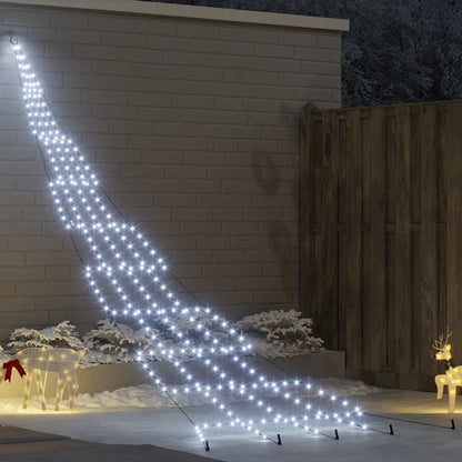 Árvore de Natal LED com Estacas para o Solo Branco frio 511 cm