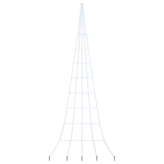Árvore de Natal LED com Estacas para o Solo Branco frio 511 cm
