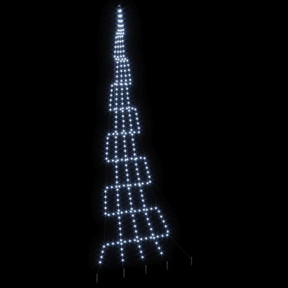 Árvore de Natal LED com Estacas para o Solo Branco frio 511 cm