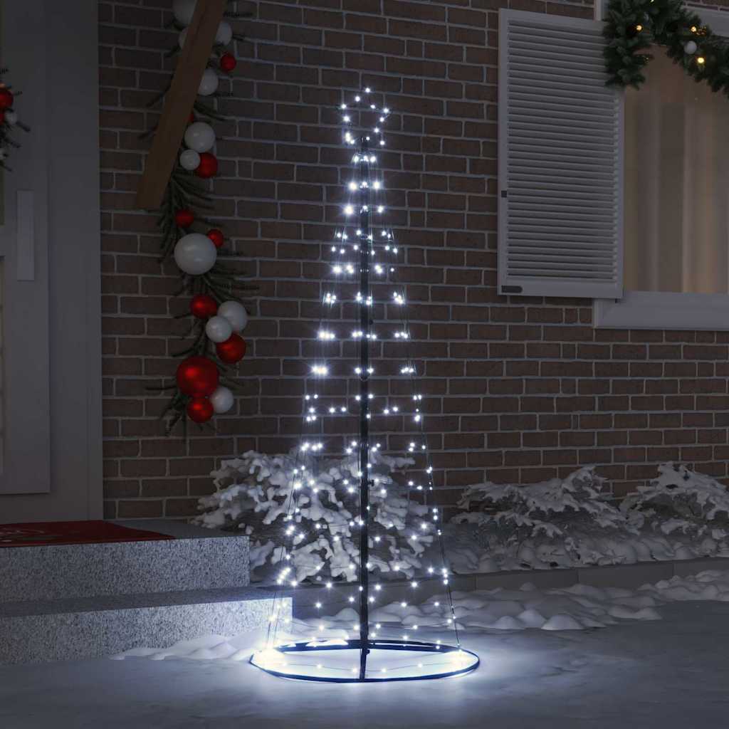 Árvore de Natal LED com 390 LEDs Branco frio 250 cm Ferro