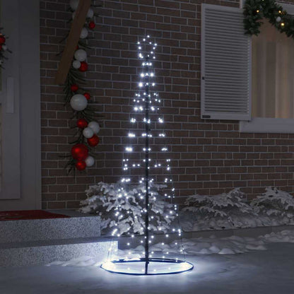 Árvore de Natal LED com 390 LEDs Branco frio 250 cm Ferro