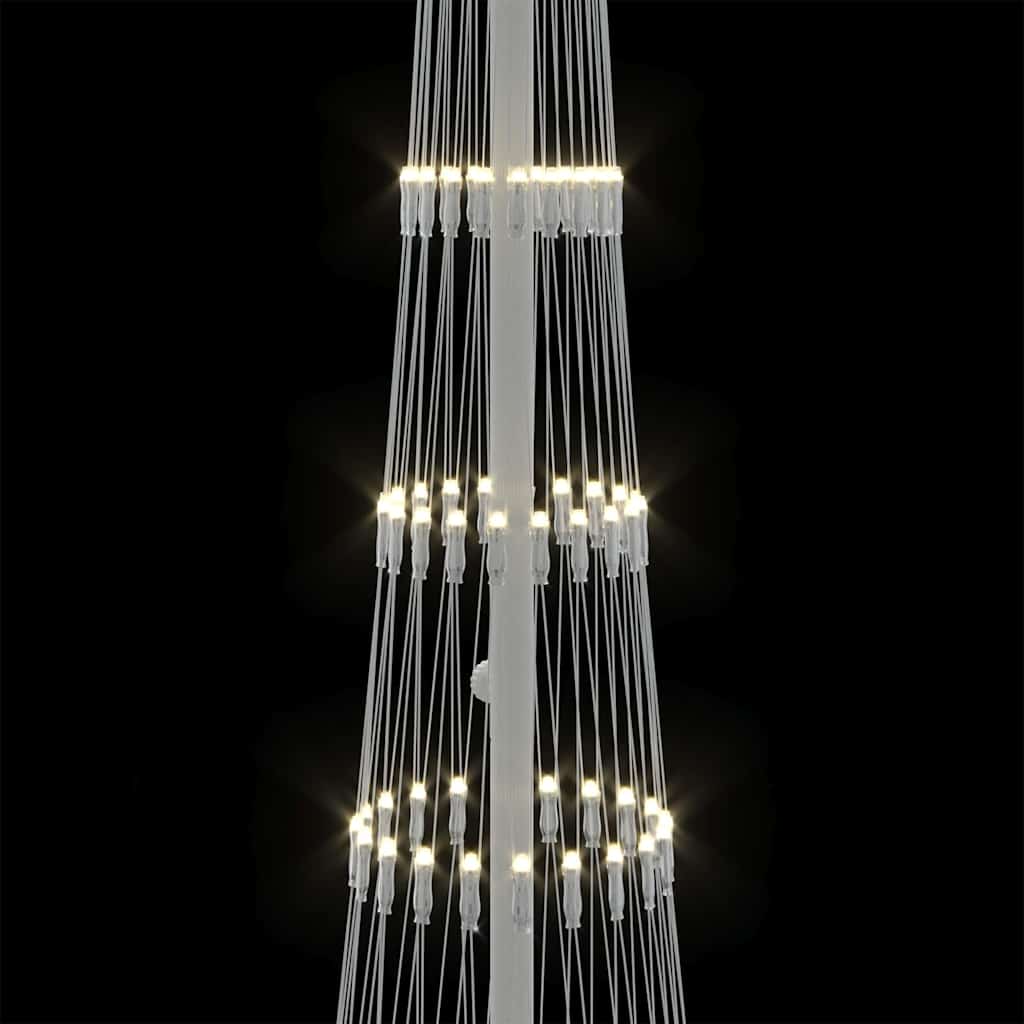 Árvore de Natal LED Branco quente 51 x 51 x 190 cm Metal