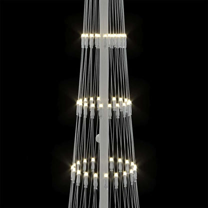 Árvore de Natal LED Branco quente 51 x 51 x 190 cm Metal