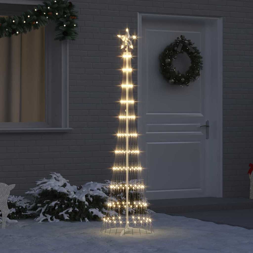Árvore de Natal LED Branco quente 51 x 51 x 190 cm Metal