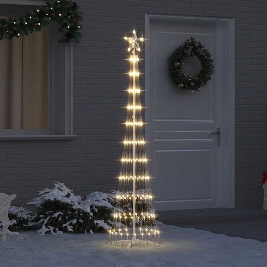 Árvore de Natal LED Branco quente 51 x 51 x 190 cm Metal