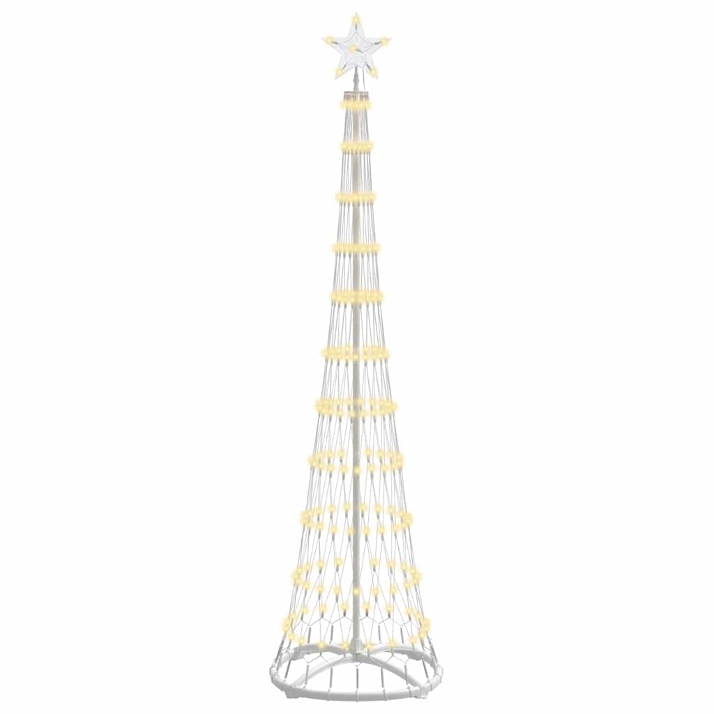Árvore de Natal LED Branco quente 51 x 51 x 190 cm Metal
