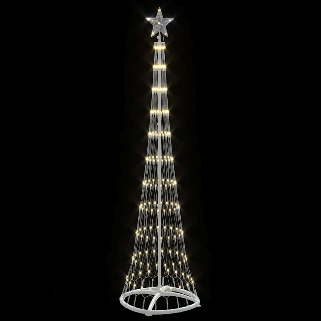 Árvore de Natal LED Branco quente 51 x 51 x 190 cm Metal