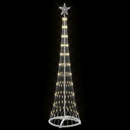 Árvore de Natal LED Branco quente 51 x 51 x 190 cm Metal