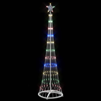 Árvore de Natal LED Multicolor 51 x 51 x 190 cm Metal