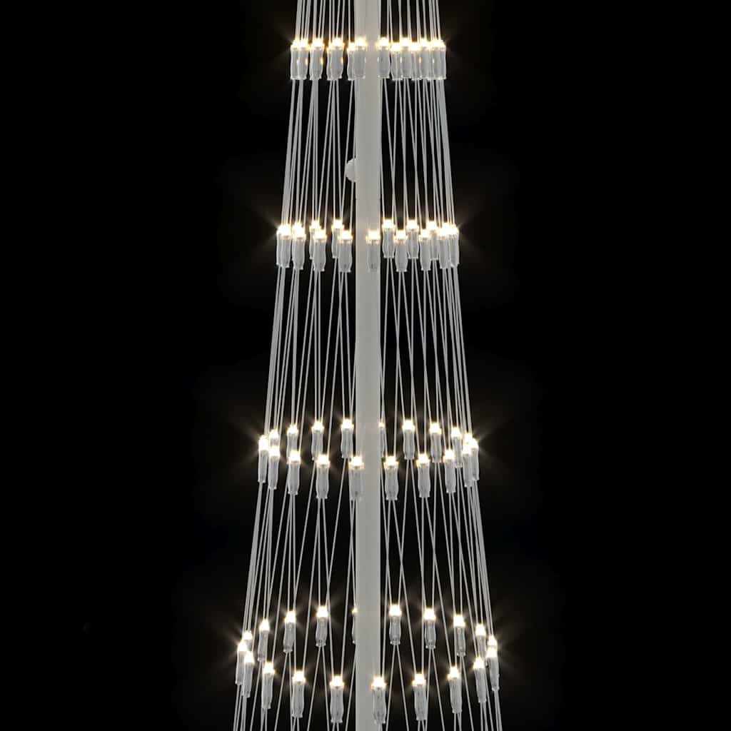 Árvore de Natal LED Branco quente 70 x 70 x 250 cm Metal