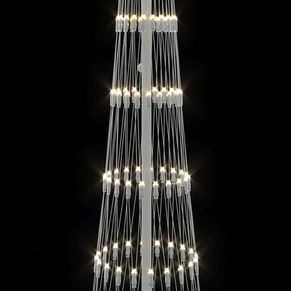 Árvore de Natal LED Branco quente 70 x 70 x 250 cm Metal