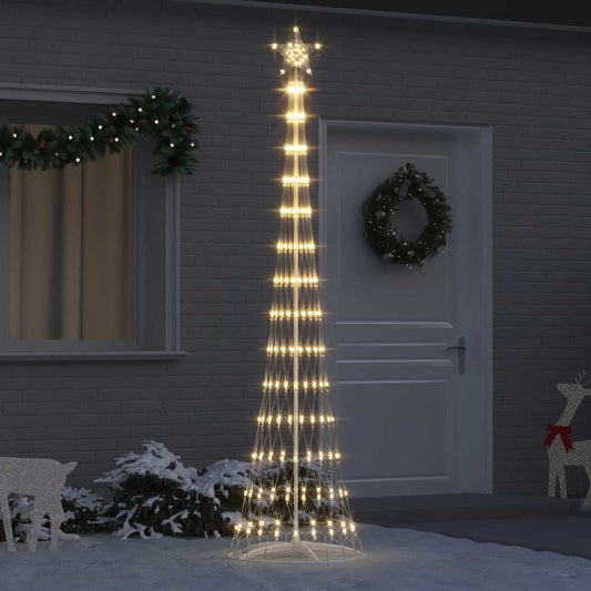 Árvore de Natal LED Branco quente 70 x 70 x 250 cm Metal