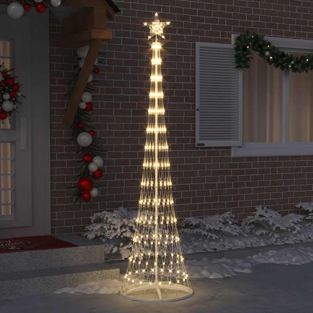 Árvore de Natal LED Branco quente 70 x 70 x 250 cm Metal