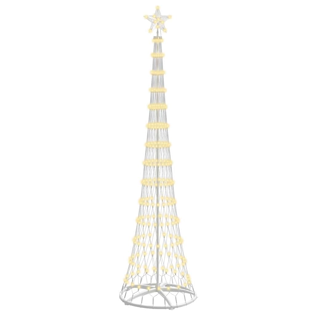 Árvore de Natal LED Branco quente 70 x 70 x 250 cm Metal