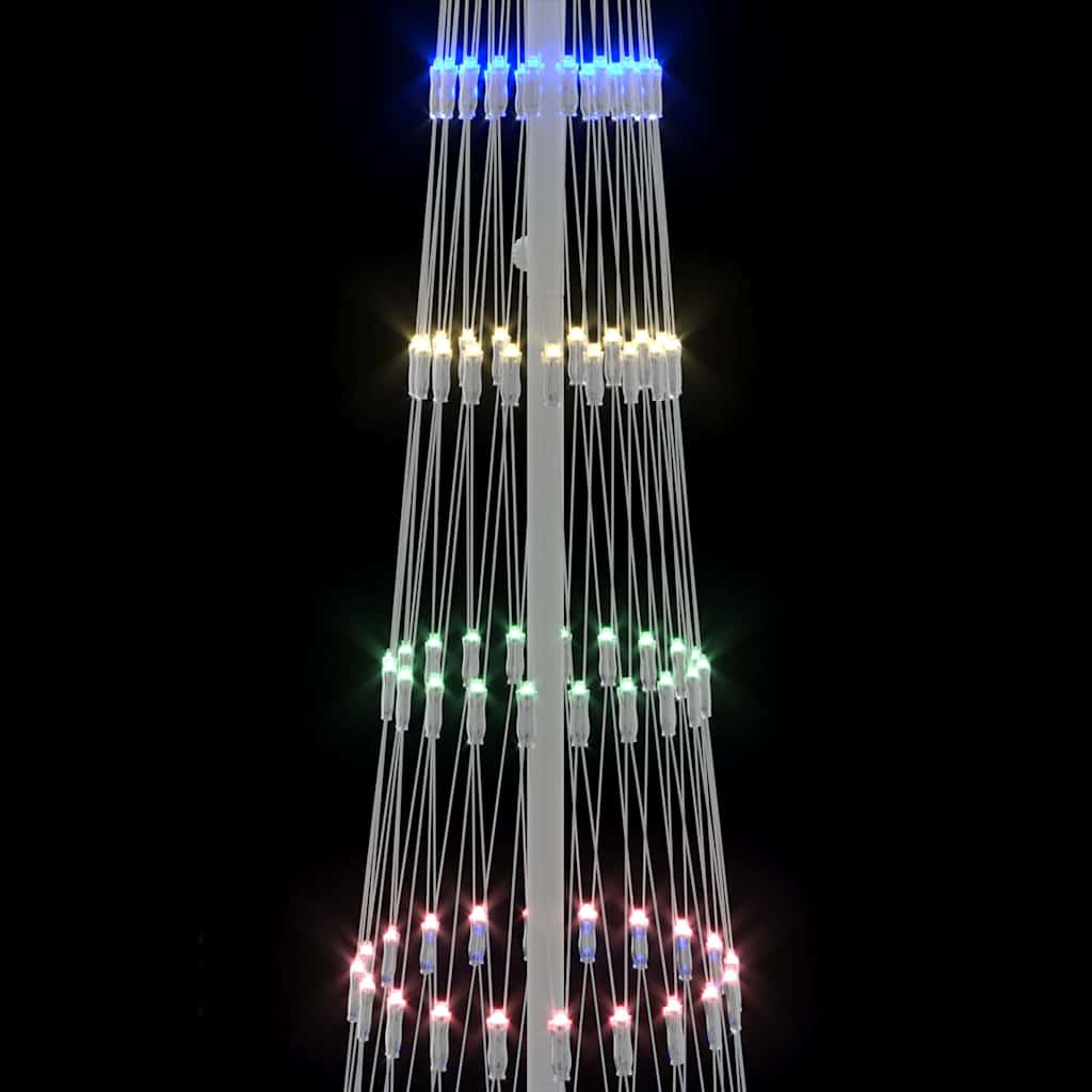 Árvore de Natal LED Multicolor 70 x 70 x 250 cm Metal