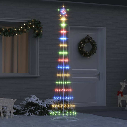 Árvore de Natal LED Multicolor 70 x 70 x 250 cm Metal