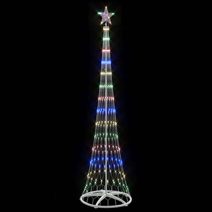 Árvore de Natal LED Multicolor 70 x 70 x 250 cm Metal