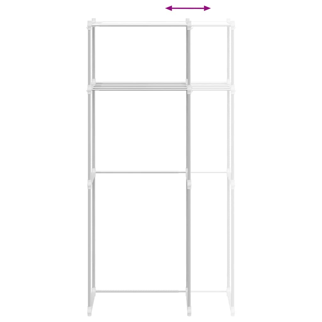 Prateleira para Máquina de Lavar Manual Branco 63 x 27 x 136 cm