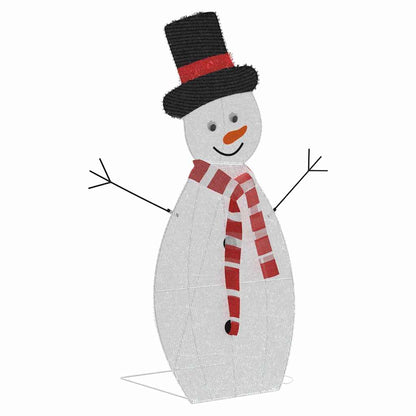 Família de Bonecos de Neve Iluminados 3 pcs Branco quente