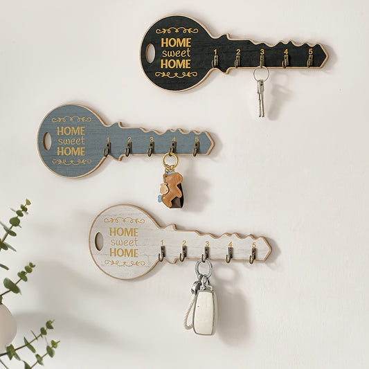Vintage door decoration with key hook