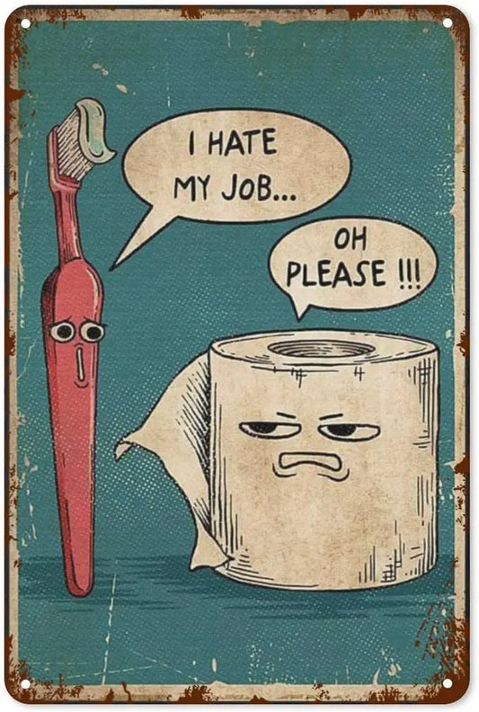 Poster "Hate my job"