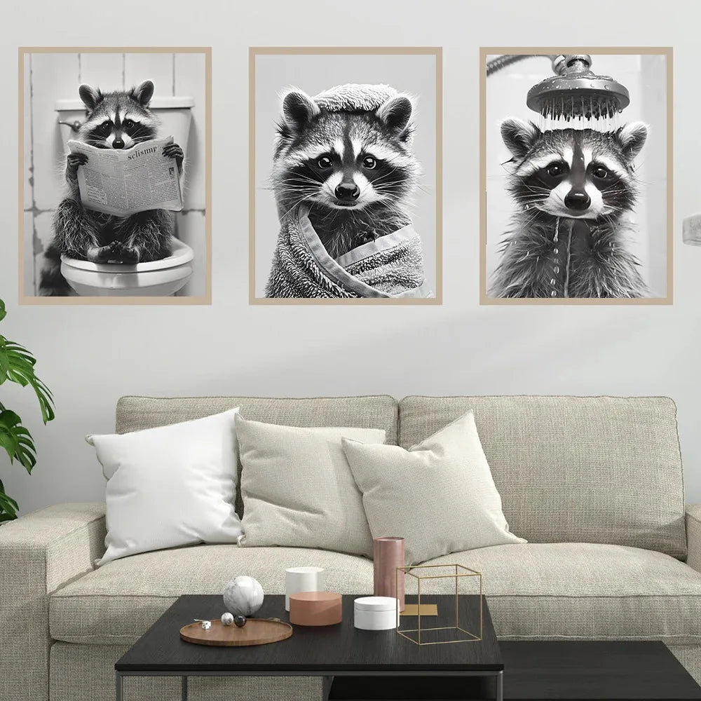 Poster "Racoon Situation"