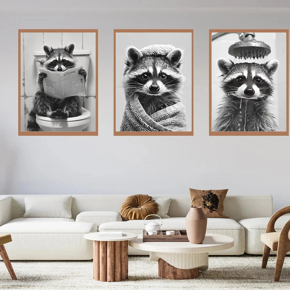Poster "Racoon Situation"
