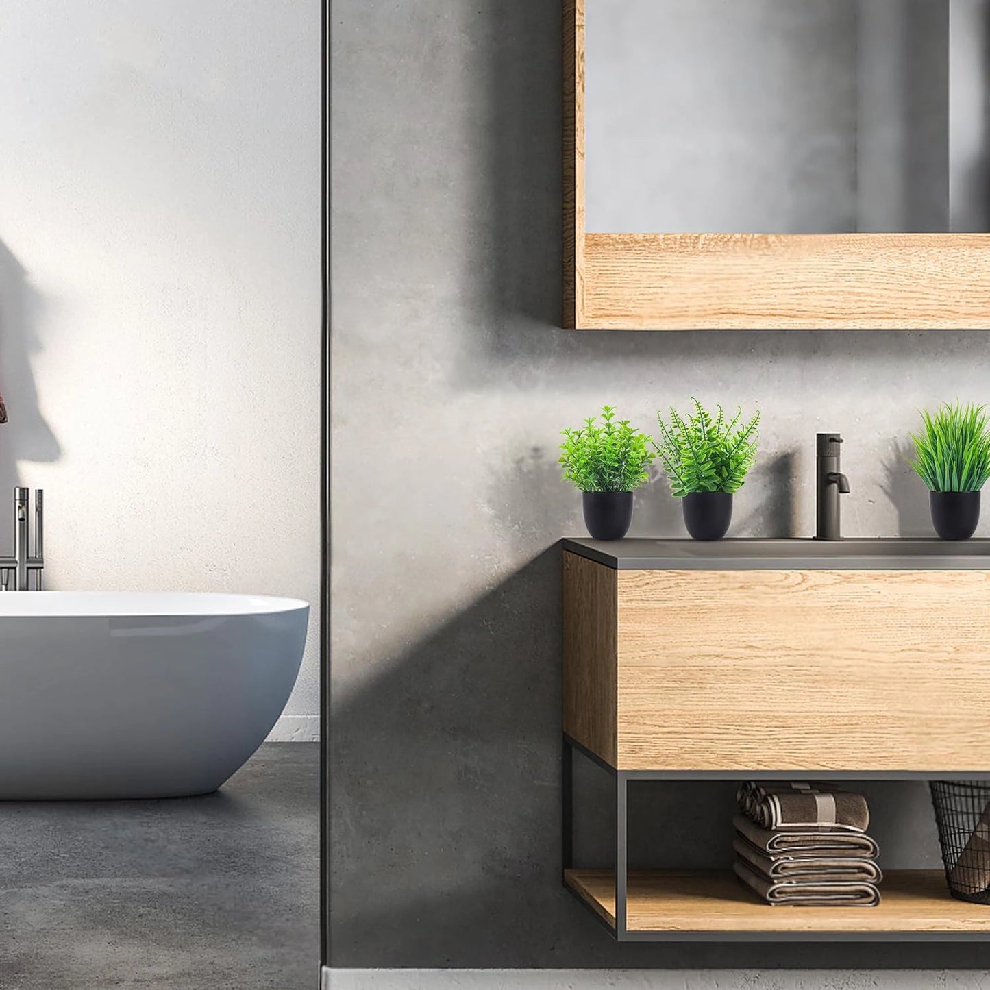 Plantas artificiais decorativas, 4 peças